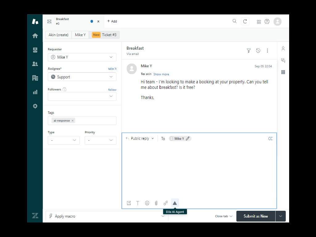 D3x AI Agent screenshot 1